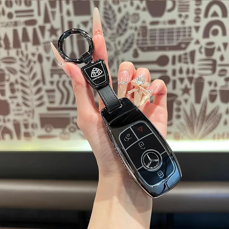 For Mercedes Benz GLS450 Car Key Protection Cover Maybach GLS480/600 Package High end Shell Metal Buckle for Men and Women HO1