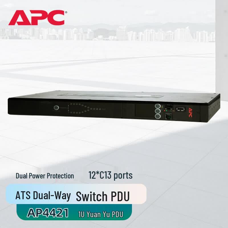 APC Schneider Electric AP4421 ATS Dual Power Transfer Switch PDU