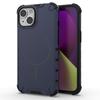 For iPhone 13 Magnetic Case Corrugated Texture Heat Dissipation Shockproof TPU+PC Phone Back Cover