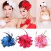 Dance Performance Wedding Hair Accessories Wrist Flower Feathers Hair Clip Bridal Hairpin Headdress