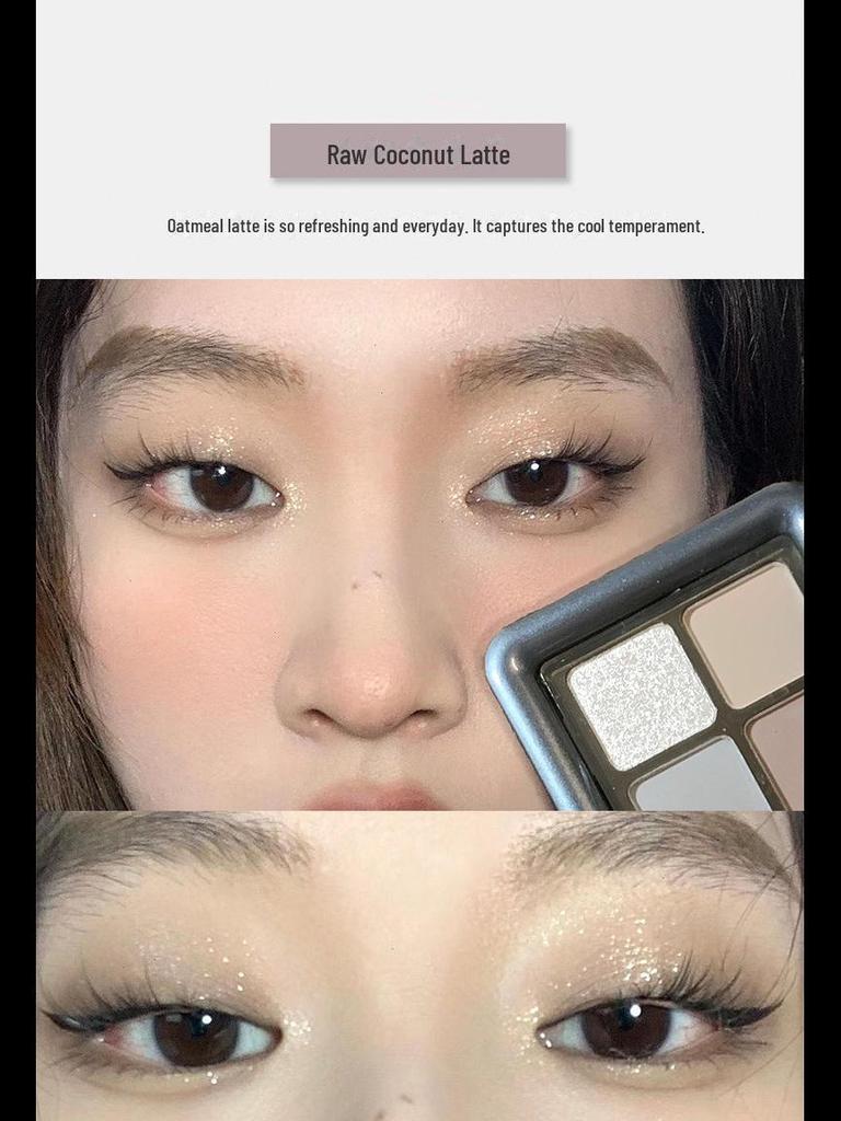 Палитра теней для век Phantom Bear Haze из 12 цветов: Землистые тона в сером, матовом, перламутровом и бриллиантовом исполнении