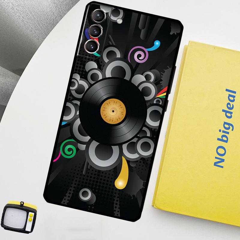 Виниловая DJ-пластинка Арт Чехол для Телефона для Samsung Galaxy S25 Ultra S21 S22 S23 S24 Ultra S9 S10 S20 Plus S25 FE Чехол