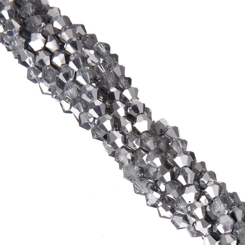 Простые модные 110 шт. свободные бусины для изготовления ювелирных изделий, биконусный браслет, ожерелье, хрустальная бусина 4 мм, сделай сам, для стороны AB, изысканные ювелирные изделия ручной работы