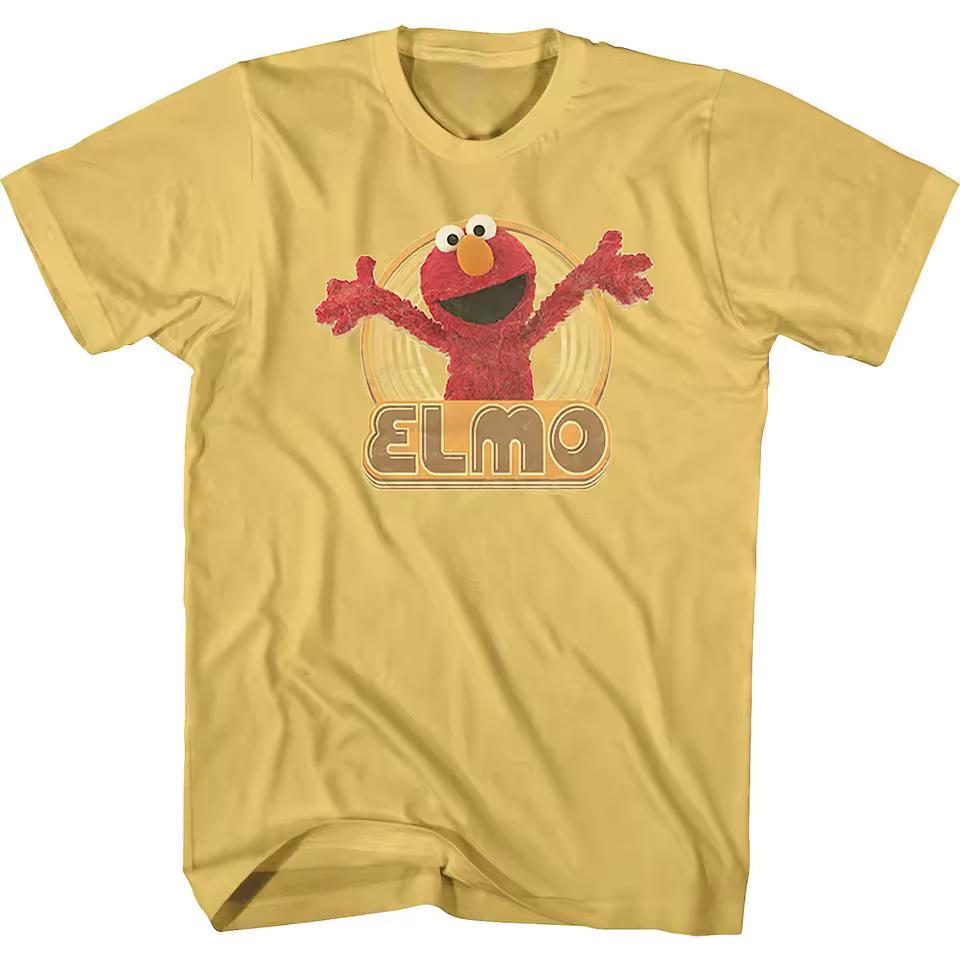 Best 1969 Sesame Street American Classic Cartoon Retro Men and Women Style Loose and Trendy Cotton Short-sleeved T-shirts