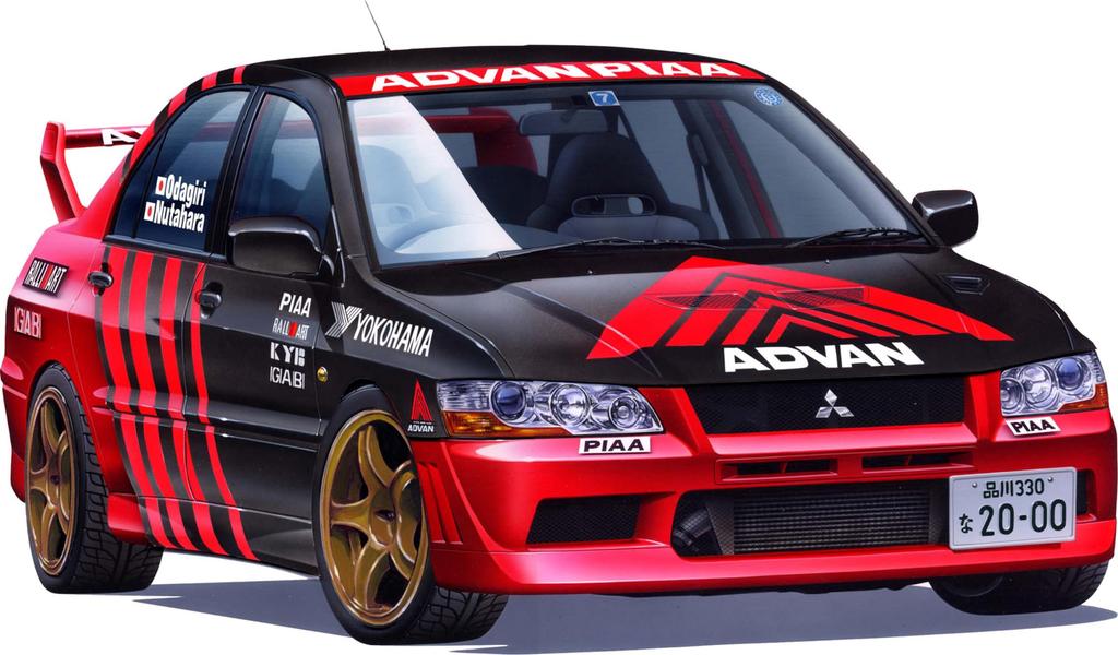 Пластиковая модель Inch Up Series Advan Peer Lancer Evolution VII 1/24 №307