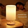 Nordic Solid Wood USB Plug Круглый Ретро Креативный Светодиодный Настольный Ночник Для Спальни Отеля