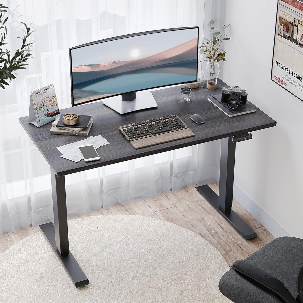 Электрический подъемный стол Sunon 120 см x глубина Собирается за 8 минут Подъемный стол Электрический 2-моторный стоячий стол Регулируемый по высоте стол Компьютерный стол