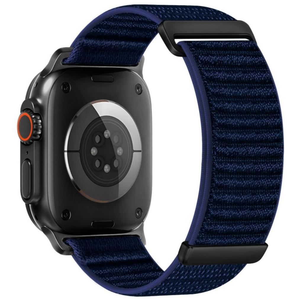 Watch Band For Apple Watch Series 11 10 42mm / 9 8 7 41mm / SE3 SE2 SE 6 5 4 40mm / 3 2 1 38mm Two-Piece Magic Tape Nylon Woven Wrist Strap