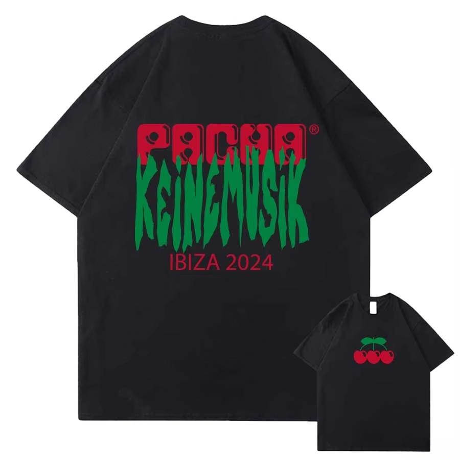 Летняя футболка Keinemusik X Pacha для мужчин и женщин, модная уличная одежда, хлопковая футболка с коротким рукавом, спортивная одежда в стиле хип-хоп, свободные повседневные топы