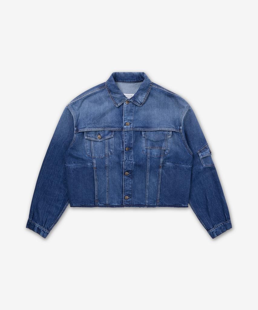 Maison Margiela Distressed Denim Jacket - Blue / S50Am0648S30561986