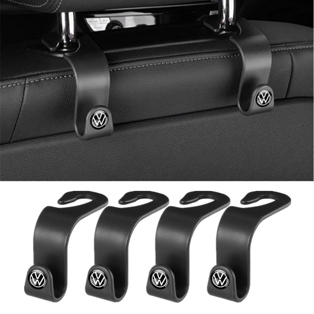 2/4Pcs Car Seat Back Hook Organizer Holder For Volkswagen VW Golf Passat Polo R-line GTI R Magotan Tiguan Storage Hanging Clips zr4
