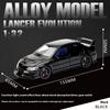 1/32 Mitsubishi Lancer Evolution Девятый Супер Гоночный Металлический Сплав Литой Модель Автомобиля Коллекция Для Улицы Хобби Бутик Подарок Мальчику