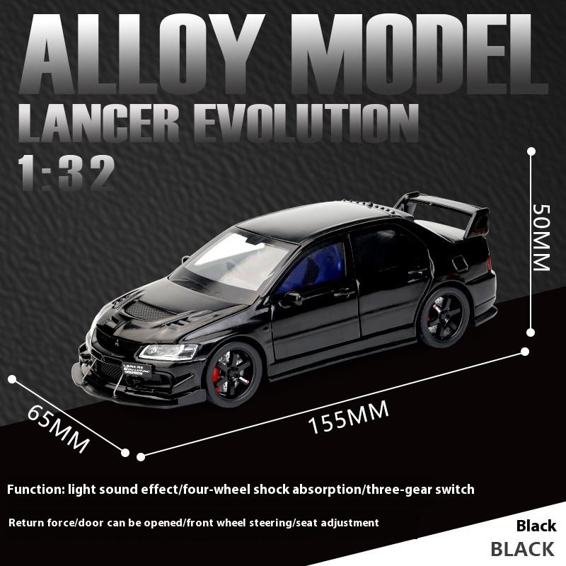 1/32 Mitsubishi Lancer Evolution Девятый Супер Гоночный Металлический Сплав Литой Модель Автомобиля Коллекция Для Улицы Хобби Бутик Подарок Мальчику