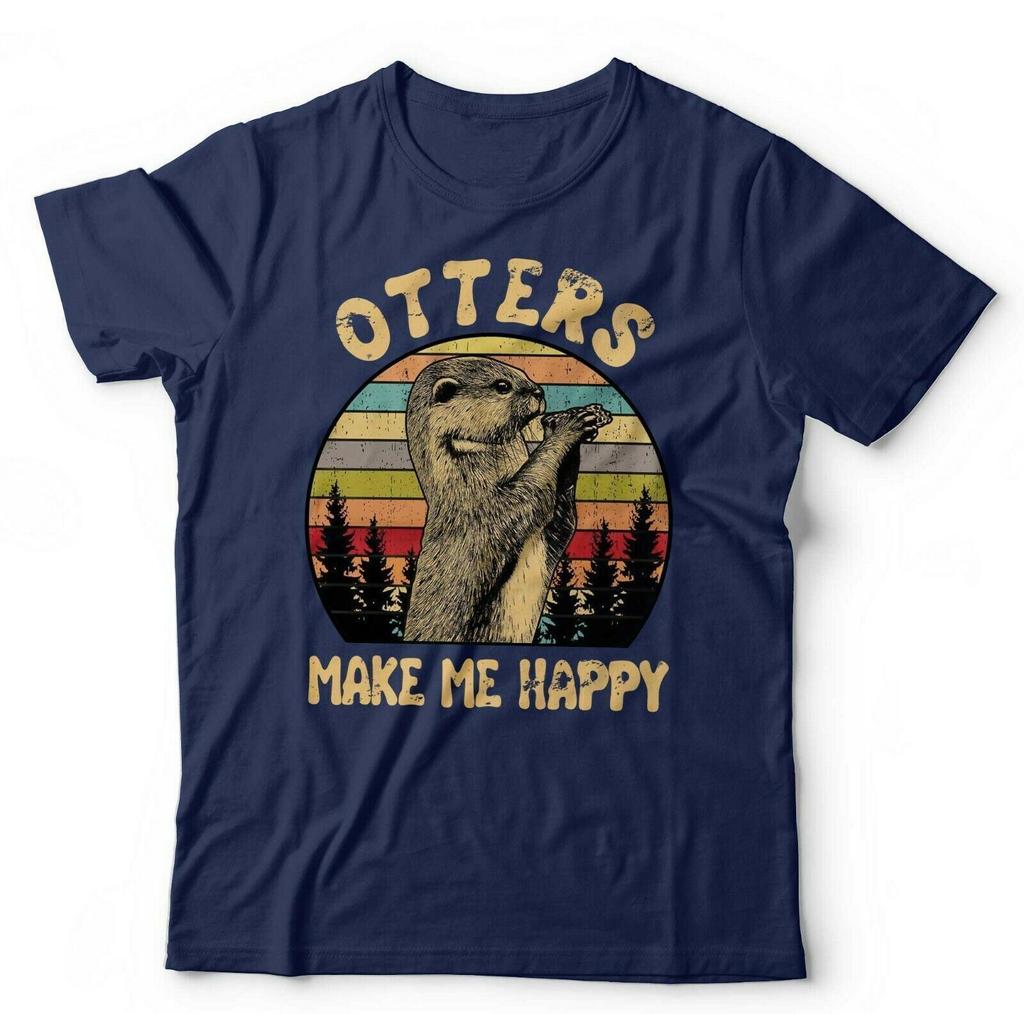 Otters Make Me Happy Tshirt Unisex Kids Wildlife Cute Furry Animals