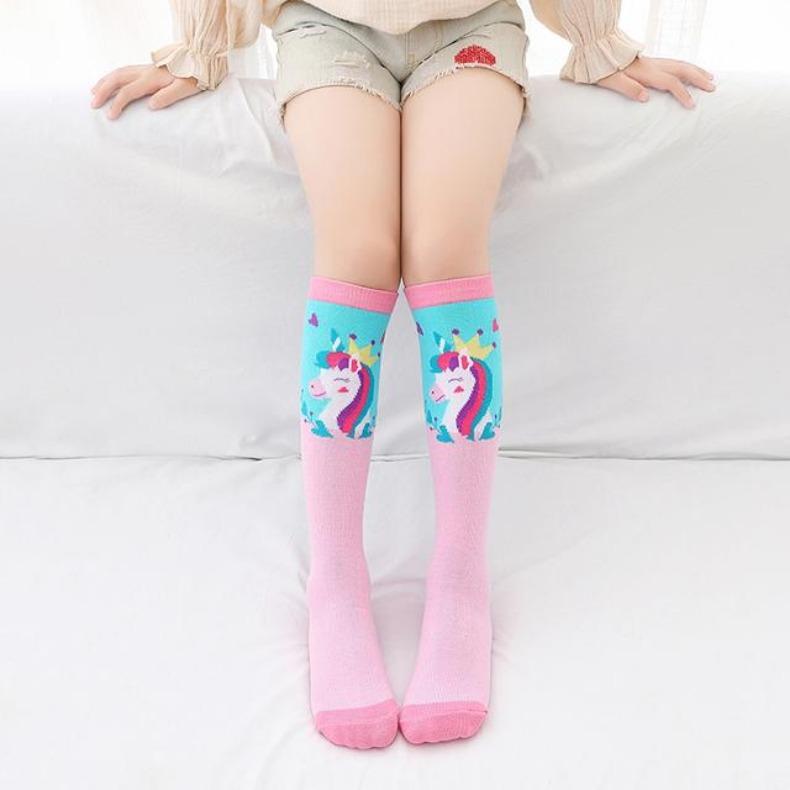 Младенец Ребенок гетры до щиколотки милые носки мультяшные детские гольфы до колена длинные хлопковые детские милые животные гольфы выше колена для девочек чулки