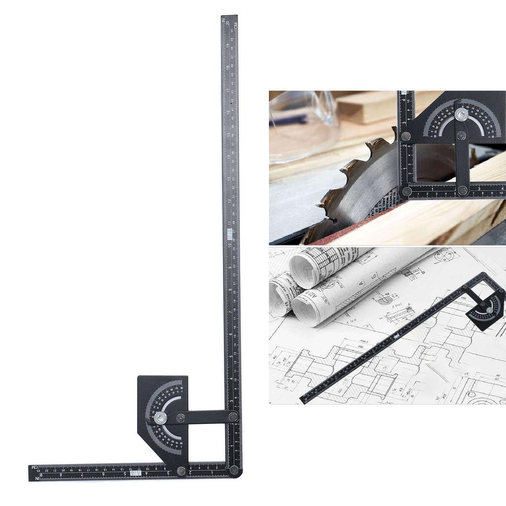 Угломер-транспортир от 0 до 180 градусов из нержавеющей стали, инструмент для измерения угла для деревообработки и строительства