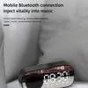 Bluetooth-колонка Часы Многофункциональные Умные Цифровые Зеркальные Будильник для Дома Школы Офиса Английская Версия Z7 Черный