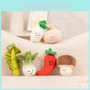 Plush Vegetable Funny Keychain Soft Stuffed Toy With Pp Cotton For Charm Bag