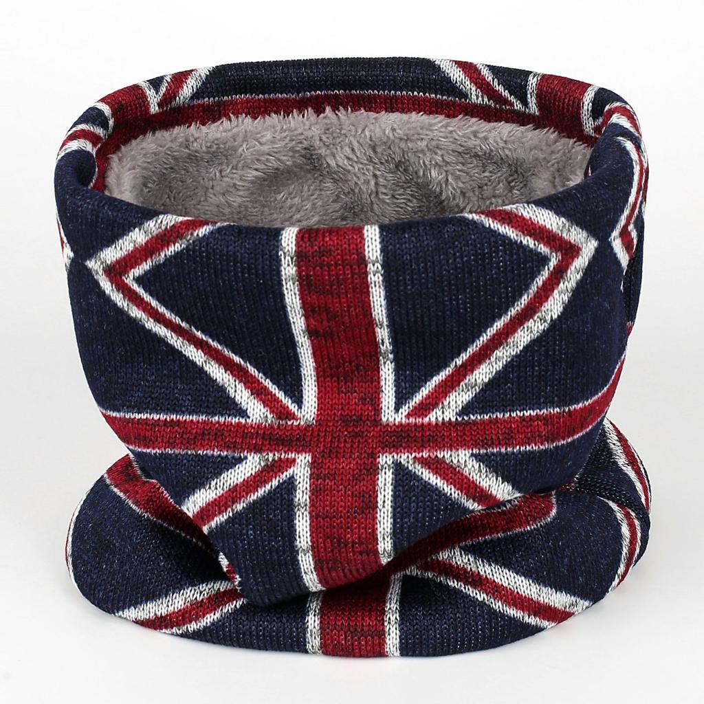 Autumn Winter New Women Printing Knit Neck Cover Warm Ring Scarf Female Fashion Fleecing Neckerchief Spring Wind Protection Men