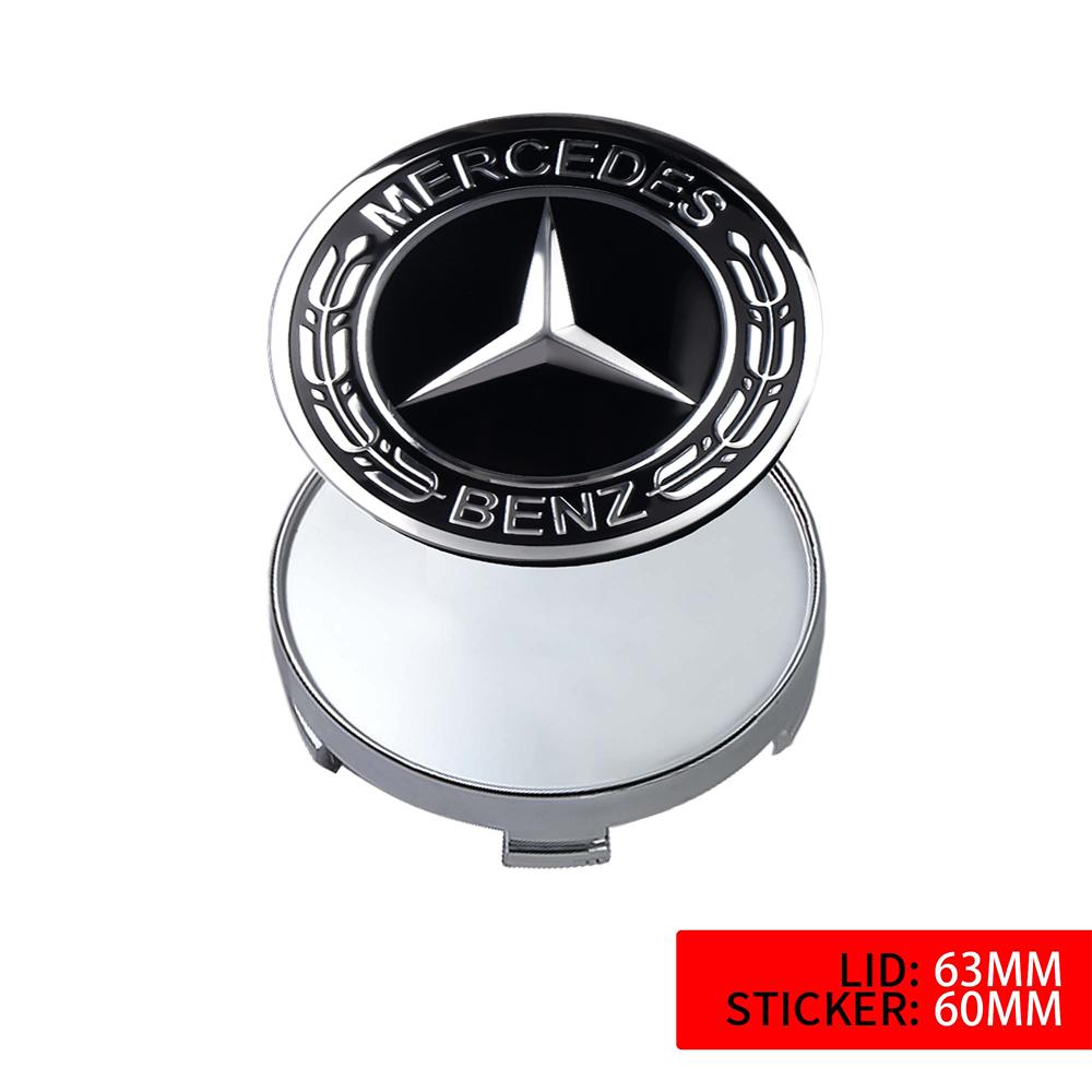 60mm/63mm/68mm Car Wheel Center Cap Hub Covers Badge Accessories for Mercedes Benz A B C E R G S Class AMG W124 W169 W176 W212