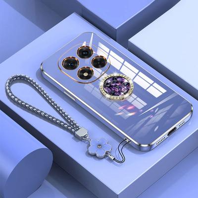 Чехол Note14pro Роскошный чехол с бриллиантовым кольцом для Xiaomi Redmi Note 14 13 pro plus Чехол для телефона с покрытием из шнурка Чехлы Note14 pro+