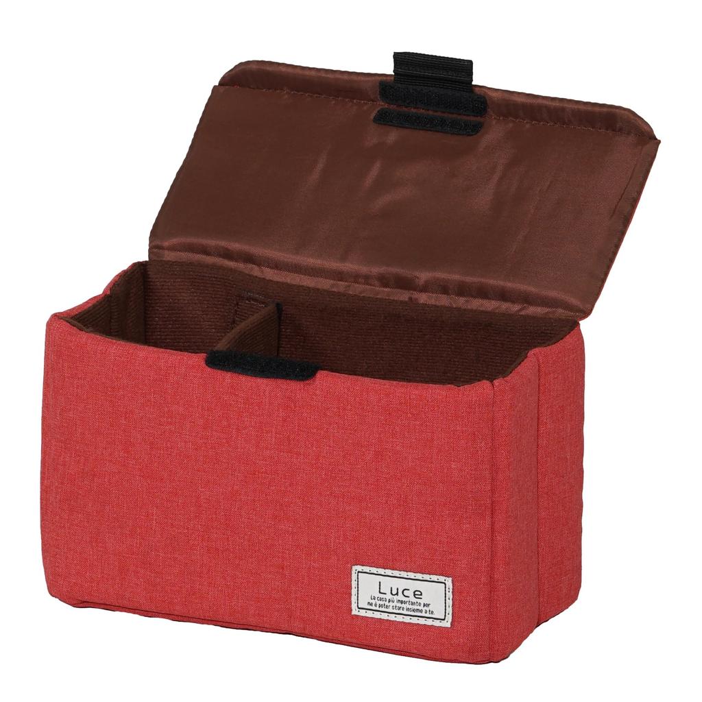 Kenko Luce Camera Bag Inner Box M Brick Red 2.7L M-BRD