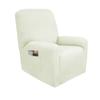 1 2 3 Seat Stretch Sectional Recliner Sofa Slipcover Soft Washable Furniture Protector Couch Cover with Elastic Bottom