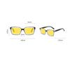 New Retro Night Vision Anti Blue Light Glasses Men‘s High Quality Square Frame No Diopter Reading Glasses with Orange Lenses