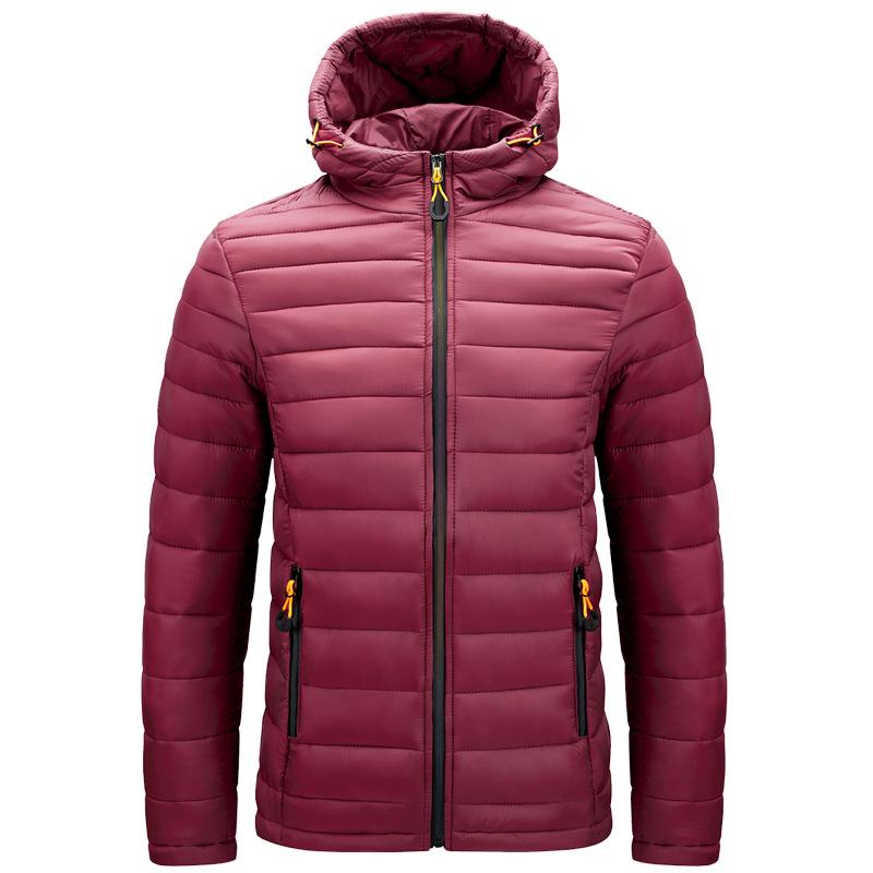 2024 Men's Hooded Light Cotton Jacket for Autumn & Winter