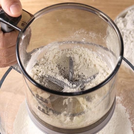 Кухонный сито для муки, пищевой сорт, мелкая сетка из нержавеющей стали, быстрое просеивание, защита от засорения, пресс для одной руки, кривошипный сито для выпечки, фильтр для сока, соевого молока
