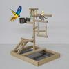 Площадка для игр с попугаями, игровая площадка для птиц, деревянная игровая площадка для птиц с красочными лесенками, подносами, кормушками, качелями и игрушками для кореллы