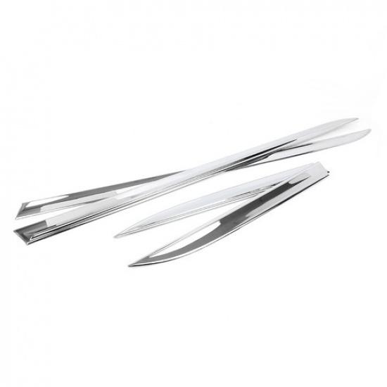 4x Хромированная накладка на боковую линию кузова двери Отделка Подходит для Jeep Grand Cherokee 14-18