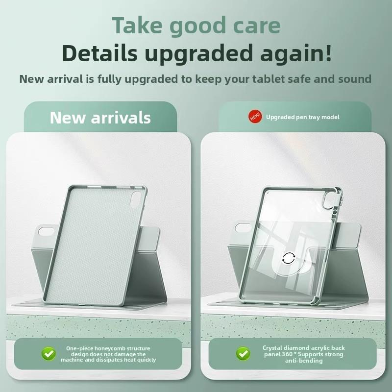 -Чехол с вращением на 360° для Ipad A16 11-го Air Pro 11 12.9 13 5 4 3 2 9.7 M3 Smart Funda iPad 10-го 10.9 9-го Поколения Mini 7 8.3 10.2 Чехол