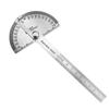 Metal Angle Finder Stainless Steel Woodworking Tools For School Office Rotary Measuring Ruler Goniometer Angle Ruler 180 Degree Protractor