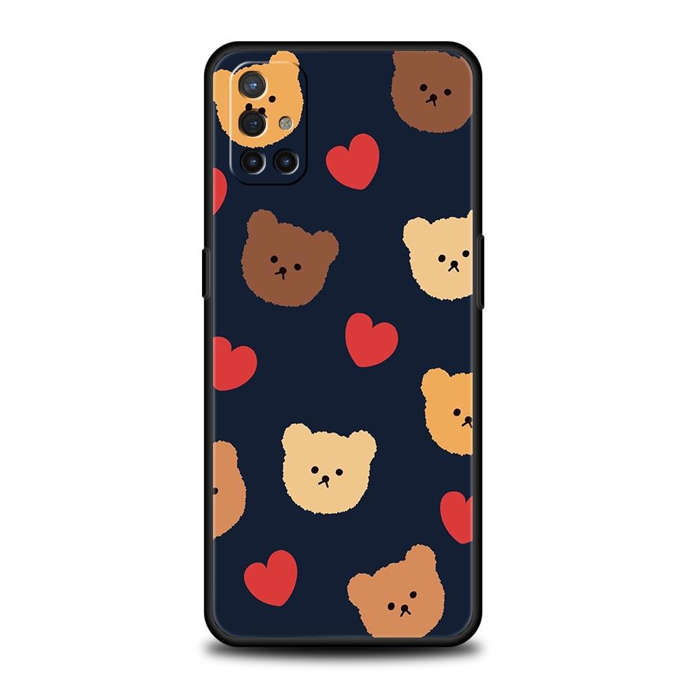 Чехол для телефона для OnePlus 12 11 10 9 Pro 9T 12R 10R 9R 9RT 10T 8T 8 7 6T 7T Nord 2T CE 2 5G N200 N10 N100 Мягкий чехол Милый МЕДВЕДЬ