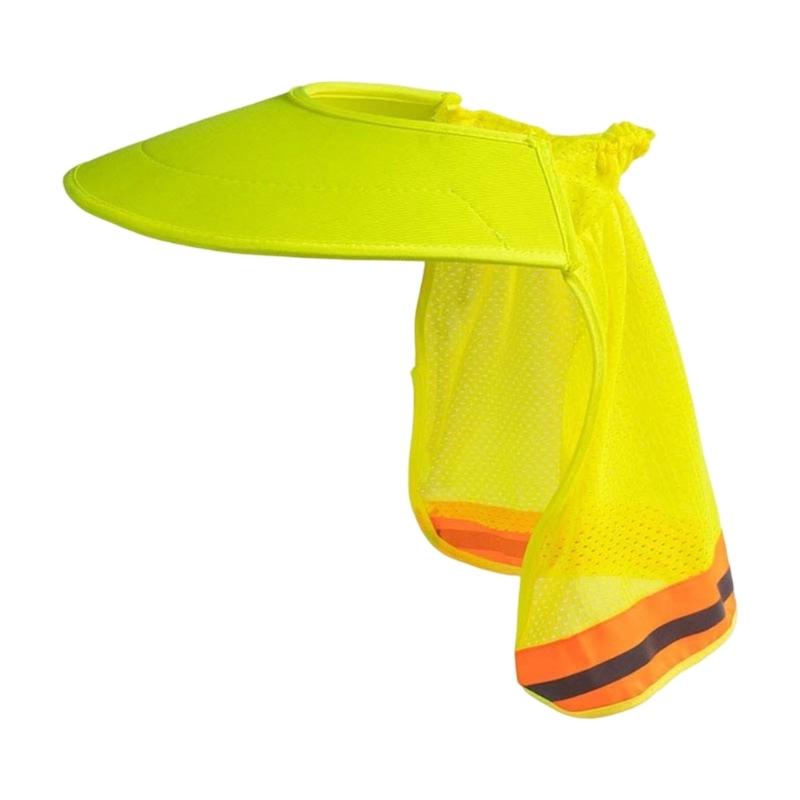 Safety Sun Visors Hat Reflective Sweat Wicking Fabric For Construction Workers