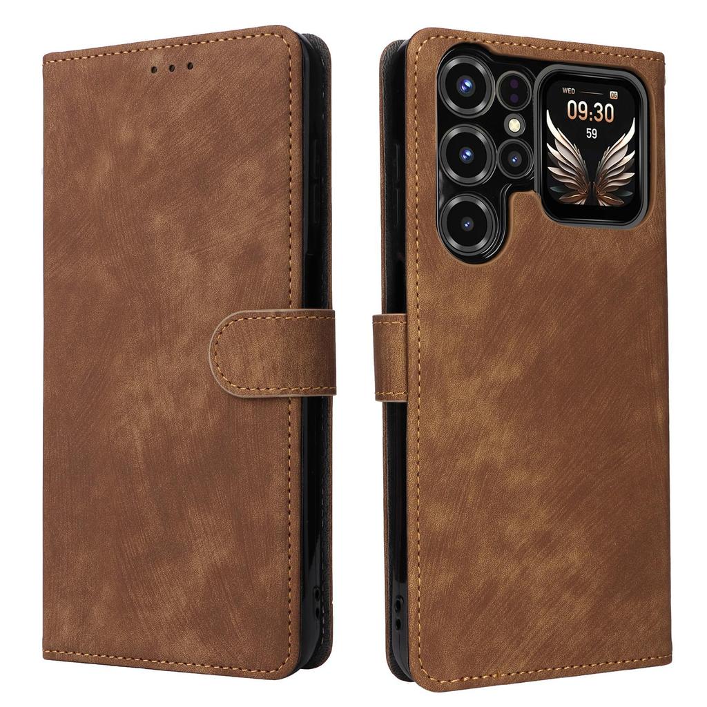 Flip Cover Compatible for Oukitel C68 Plus PU Leather Phone Case Full-Body Protection with [RFID Blocking]