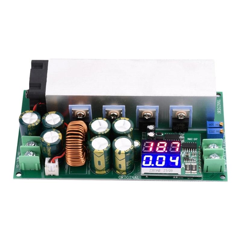 Регулируемый модуль стабилизатора напряжения DC12V на 80V 20A Выходной с защитой от перегрузки по току и короткого замыкания для промышленного использования