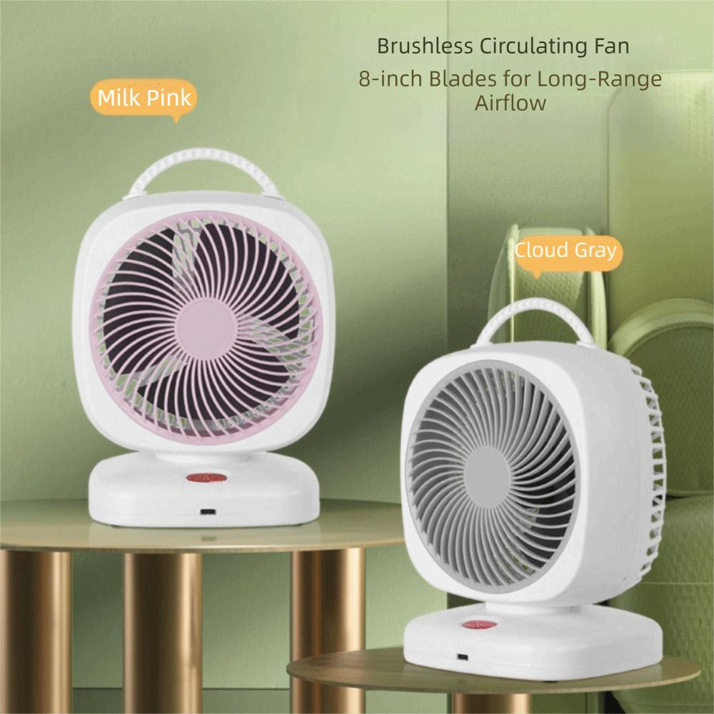 High Wind Wireless Fan Brushless Portable Fan USB Power Supply Rechargeable Fan Outdoor Use