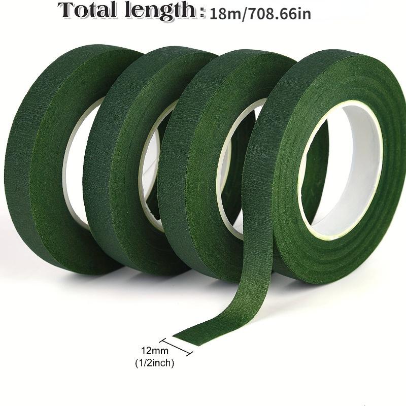 4/6 шт. Темно-зеленая флористическая лента DIY ручная упаковка для упаковки цветочных стеблей и декоративная лента для цветочных свадебных букетов