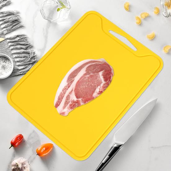 Силиконовый коврик для разделочной доски, складная двухсторонняя разделочная доска для овощей, нескользящие коврики для кемпинга с канавкой для сбора капель