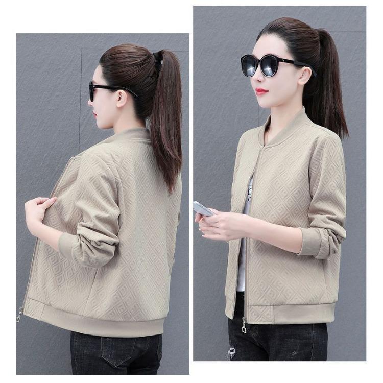 Модная и универсальная короткая куртка для женщин, повседневная бейсбольная куртка на весну и осень с шикарным видом