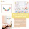 DrCor Pastel Rainbow Boho Tassel Garland – Handmade Colorful Yarn Banner for Nursery, Kids Bedroom, Baby Shower, Birthday Party Backdrop, Dorm,
