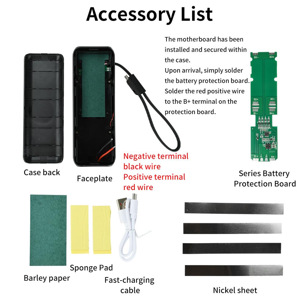 PD100W DIY Корпус для зарядного устройства с аккумулятором Быстрая зарядка для 4 шт. 21700 Полимерный аккумулятор 20000 мАч Коробка для повербанка для Macbook Требуется пайка