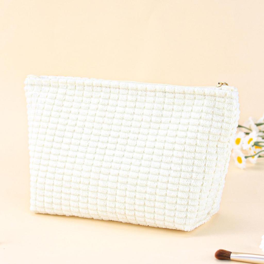 Новая стильная вместительная вельветовая косметичка и дорожная сумка