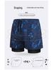 Men's Quick-Dry Anti-Embarrassment Double-Layer Swim Trunks - Large-Size Professional Boxer Swimsuit for Hot Springs