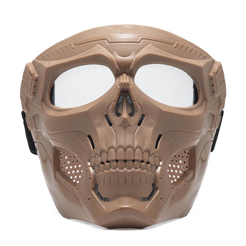 Windproof Ski Mask Skull Motorcycle Off-Road Cycling Goggles Tactical Face Mask Outdoor Sports Protective Gear