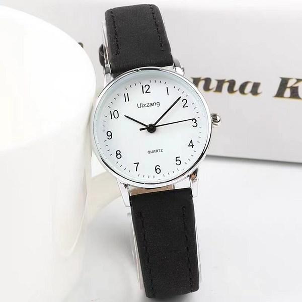 Часы Jinuchoi для пар, классические студенческие кожаные часы для пар 1 + 1, популярные корейские часы