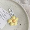 Korean Style Flower Keychain Mini Bloom Pendant Funny Resin Floral Keyring  Backpack Decor