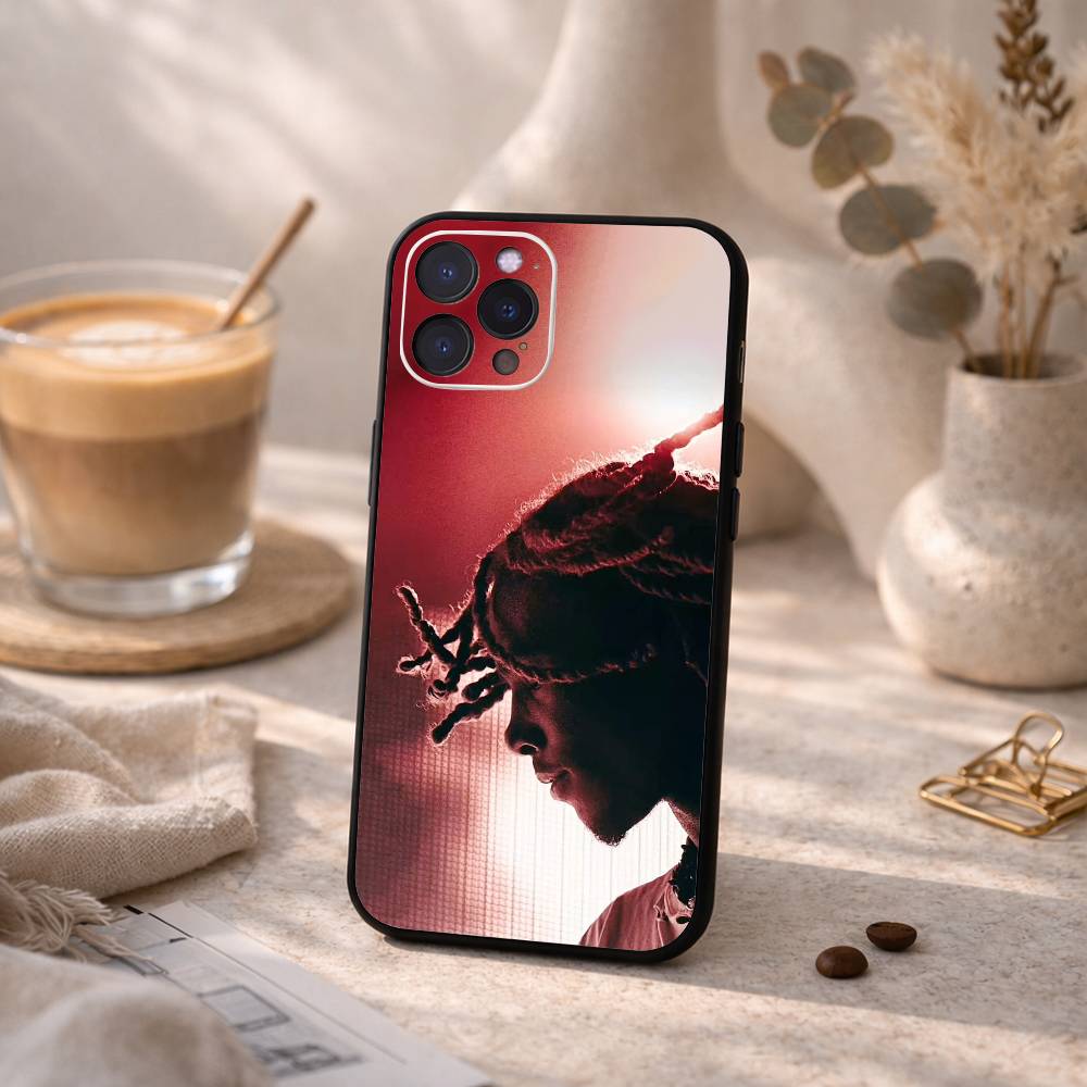 O-OsamaSon R-Rapper Phone Case For iPhone17,16,15,14,13,12Plus,Pro Max,XS,5G Soft Silicone Black Cover